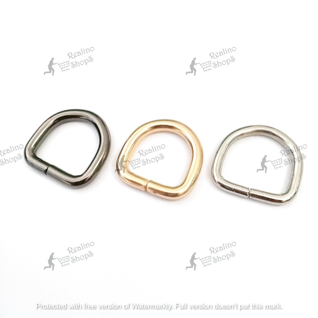 RING D TINGGI - 1.5CM EMAS MUDA (KUALITAS B) - AKSESORIS TAS