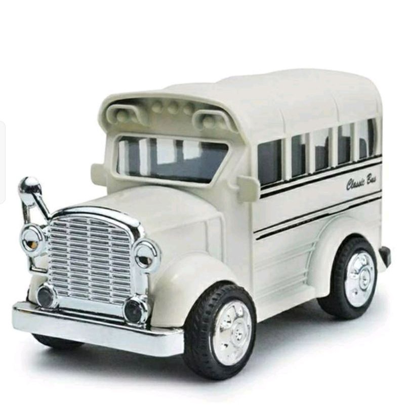 Miniatur mobil kelasik bus besi