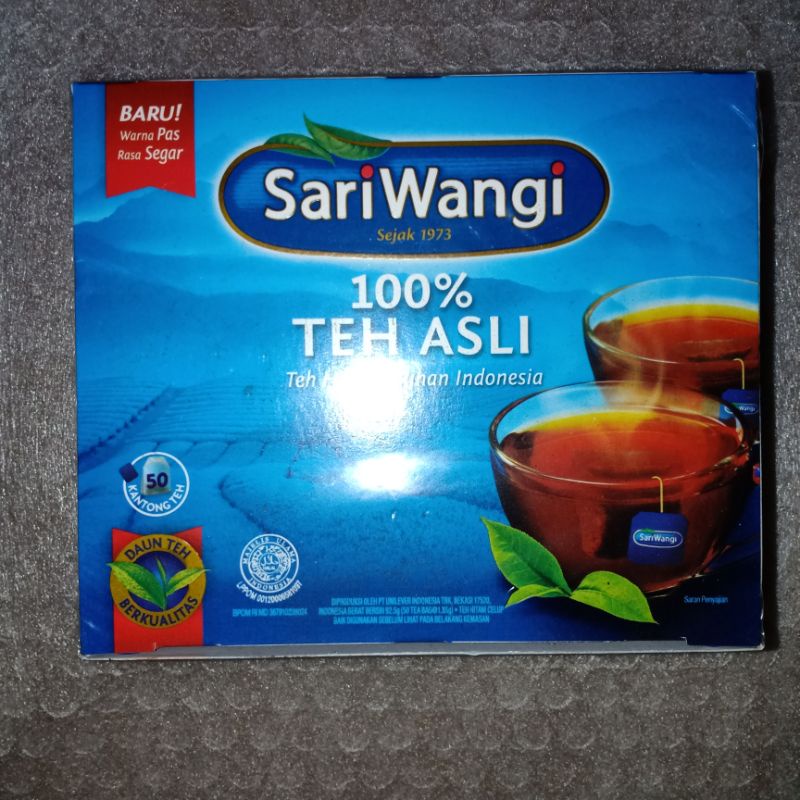 

SARIWANGI TEH CELUP ISI 50'S KANTONG TEH 100% TEH ASLI 92,5g - Triple S Mart Online
