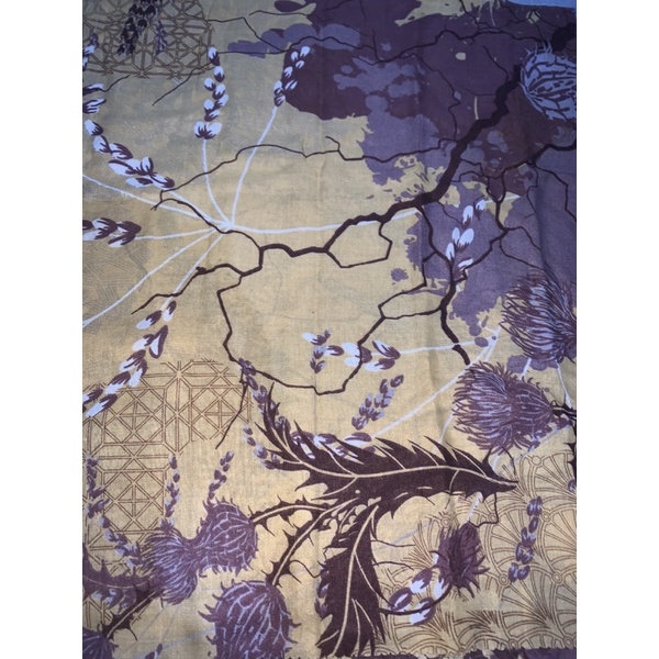 SEGIEMPAT VOALDENAY KW PREMIUM / HIJAB JILBAB SQUARE VOAL MOTIF LASER CUT-Motif 9