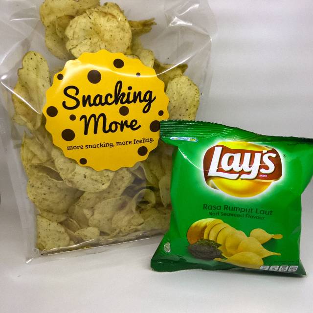 

Snack Kiloan | Lays rumput laut 250gr | Cemilan Original Repack