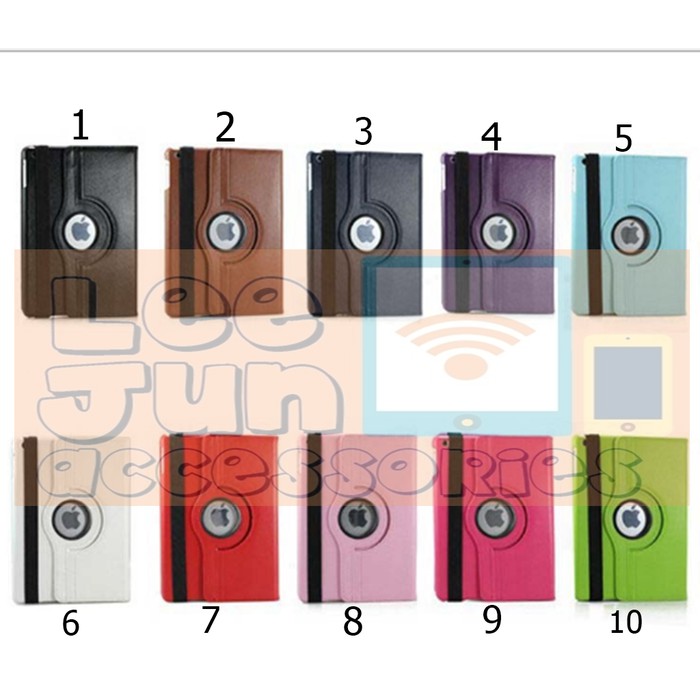 Ipad Air 1 Rotary Smart Flip Cover / Case (Hard).