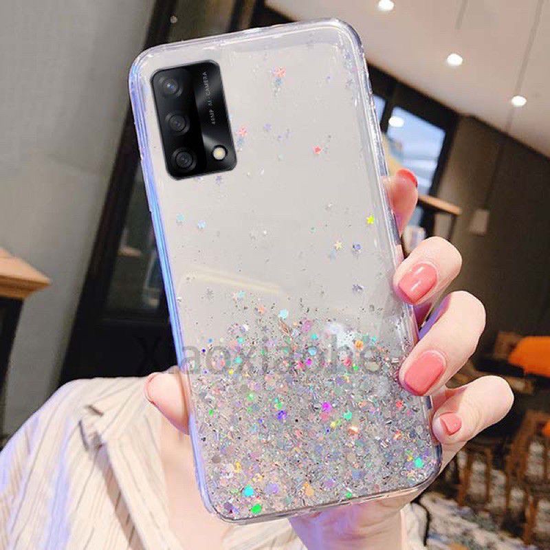 Oppo A16 A17 A54 A55 5G A74 4G A74 5G Casing Softcase Tpu Bahan Premium Glitter Glossy