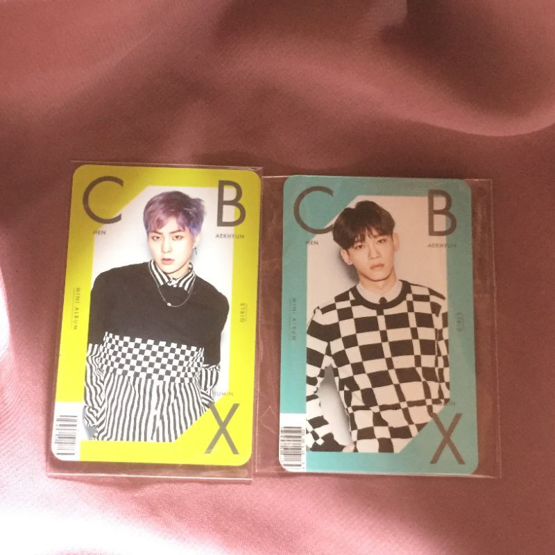 official photocard japan album exo cbx girls xiumin chen original pc jepang