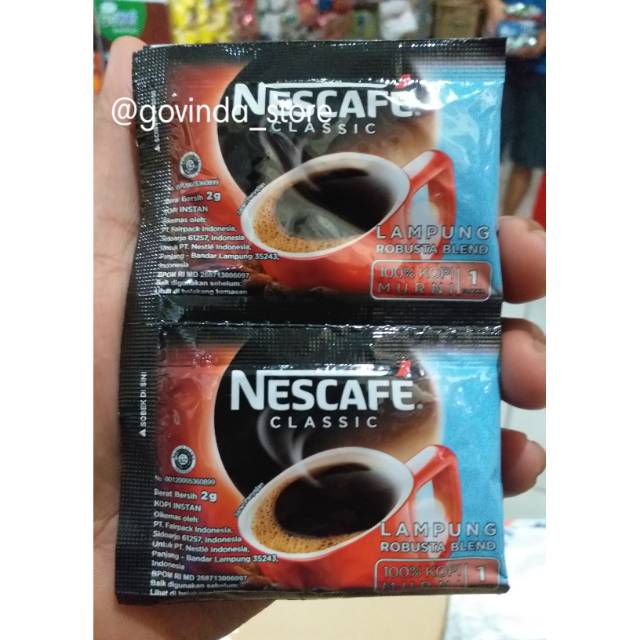 

NESCAFE CLASSIC KEMASAN SASET ISI 1 RCNG 10SASET