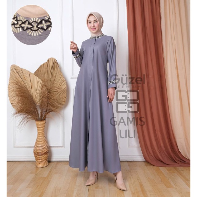 Gamis Bordir Ori Guzel l Gamis Model Terbaru by Guzel l Gamis LILI