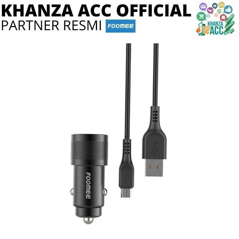 KHANZAACC Foomee BA13 Car Charger Mobil Dual USB Output Fast Charging QC3.0