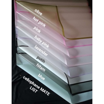 

Kertas Cellophane Matte List (transparan) Buket & Kado