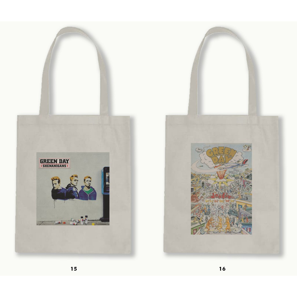 TOTE BAG BLACU  - GREEN DAY .01