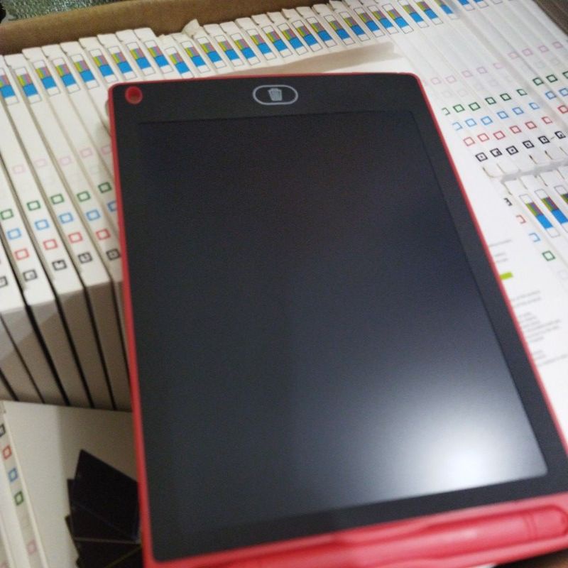 LCD WRITING TABLET 8.5 INCH / PAPAN TULIS ANAK DAN DEWASA-Merah