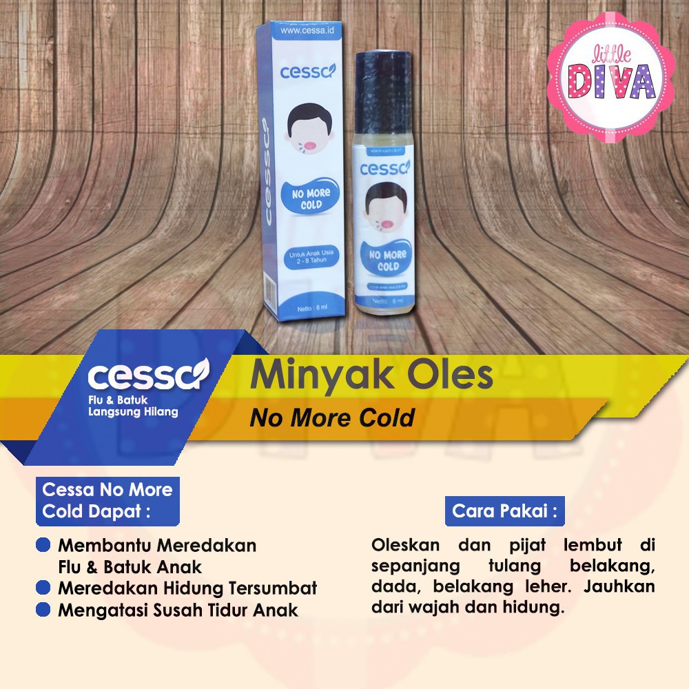 ORI 8ML CESSA Baby and Kids 0-2 Tahun Minyak Oles untuk Demam Flu batuk immune flue asli cesa