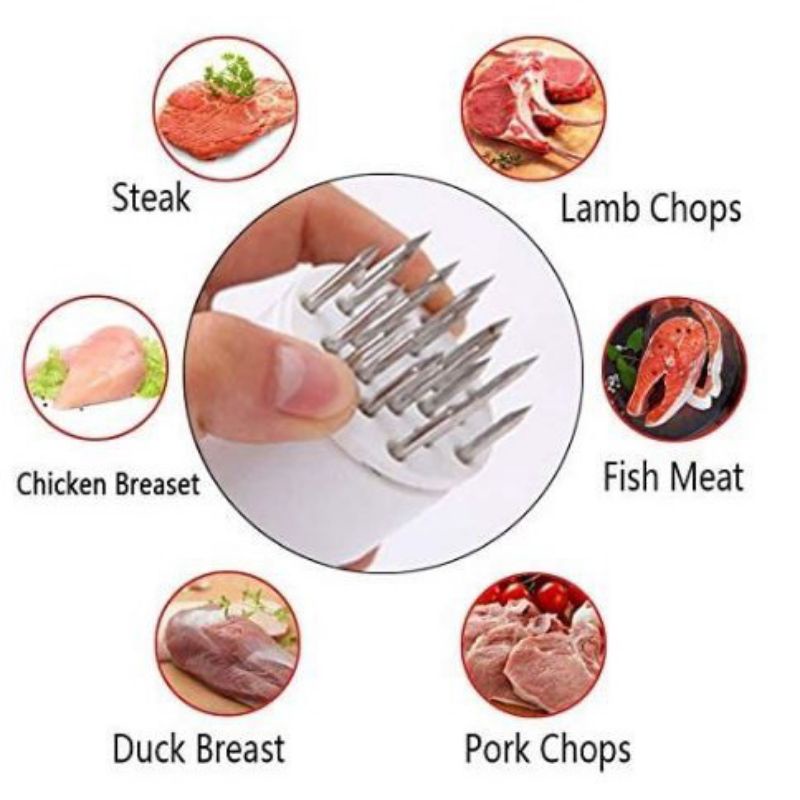 Pelunak Daging Pencacah Daging Pelembut Daging Meat Tenderizer Alat Pelunak Daging Manual