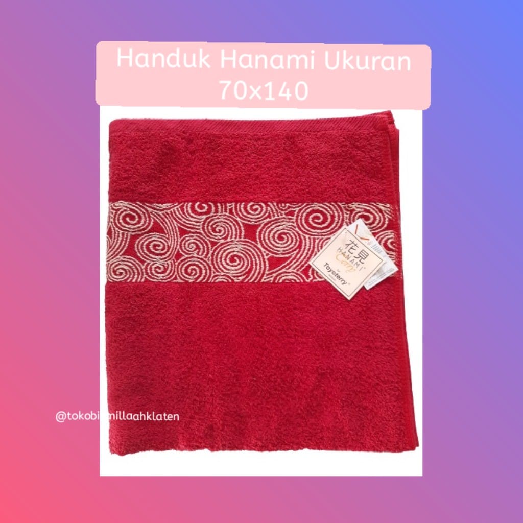 Handuk Hanami Ukuran 70x140/Handuk Bagus
