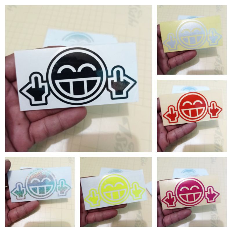 

sticker cutting smile