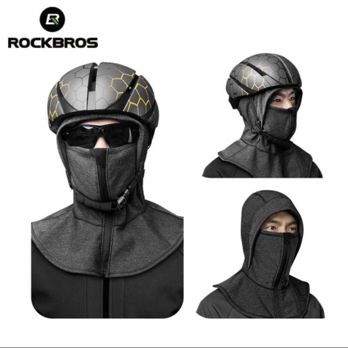 ROCKBROS Masker full face Sepeda/ Mtr Cycling cap Thermal Warm LF7124