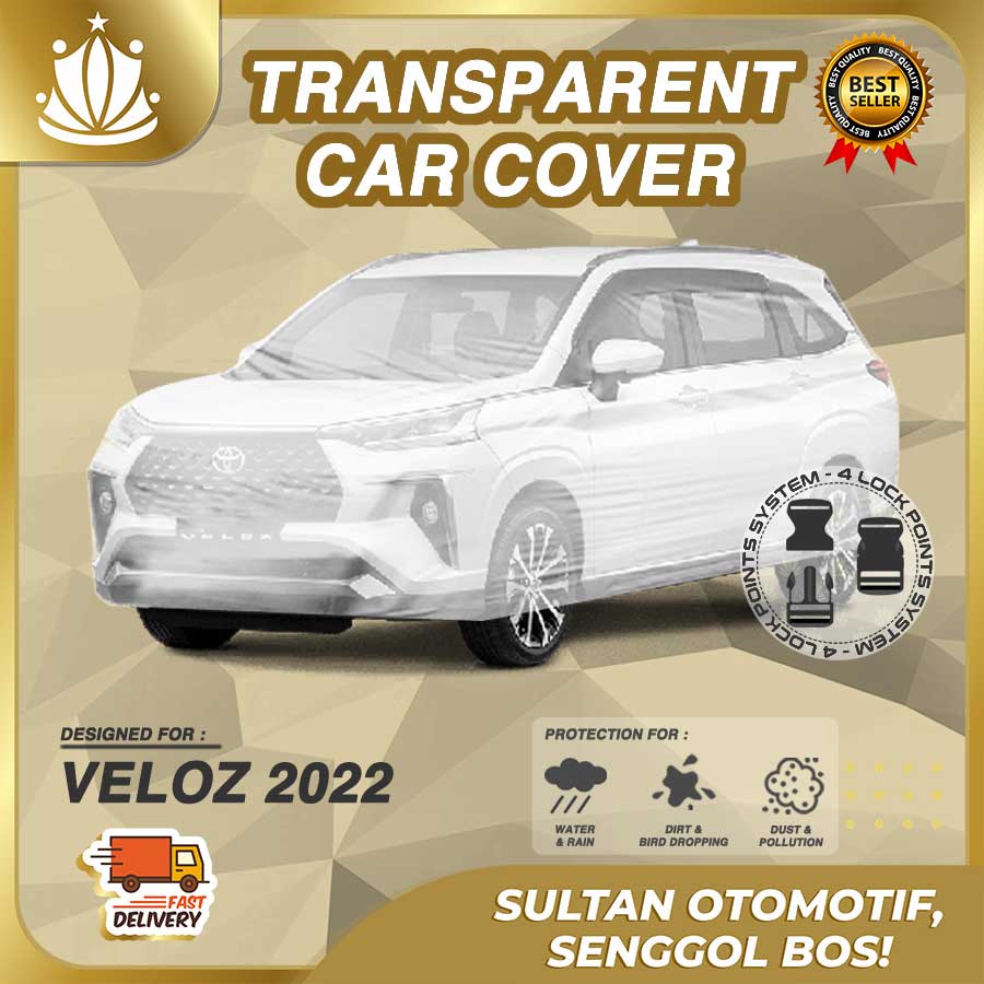 Body Cover Mobil Plastik TEBAL All New Veloz 2022 WATERPROOF