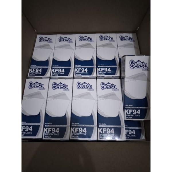 masker earloop sensa KF94 warna putih