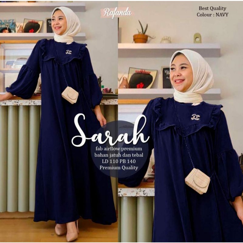 Gamis polos Sarah maxy