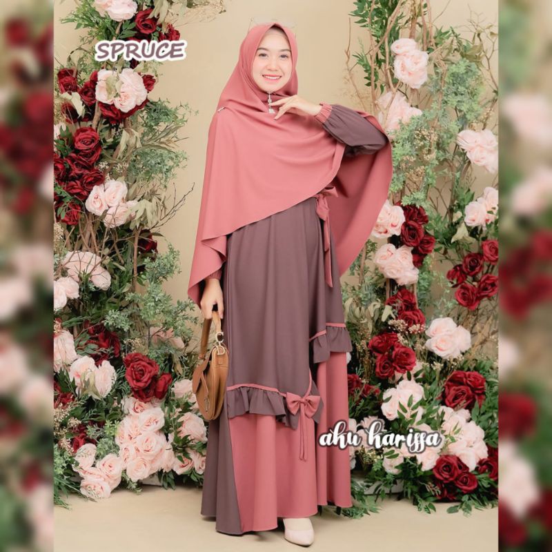 Yunisa set ori aku karissa, gamis set ,gamis ori