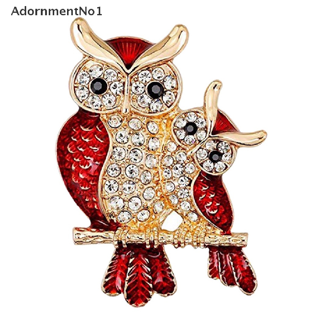 (AdornmentNo1) Bros Pin Bentuk Burung Hantu Gaya Retro Untuk Hadiah Natal