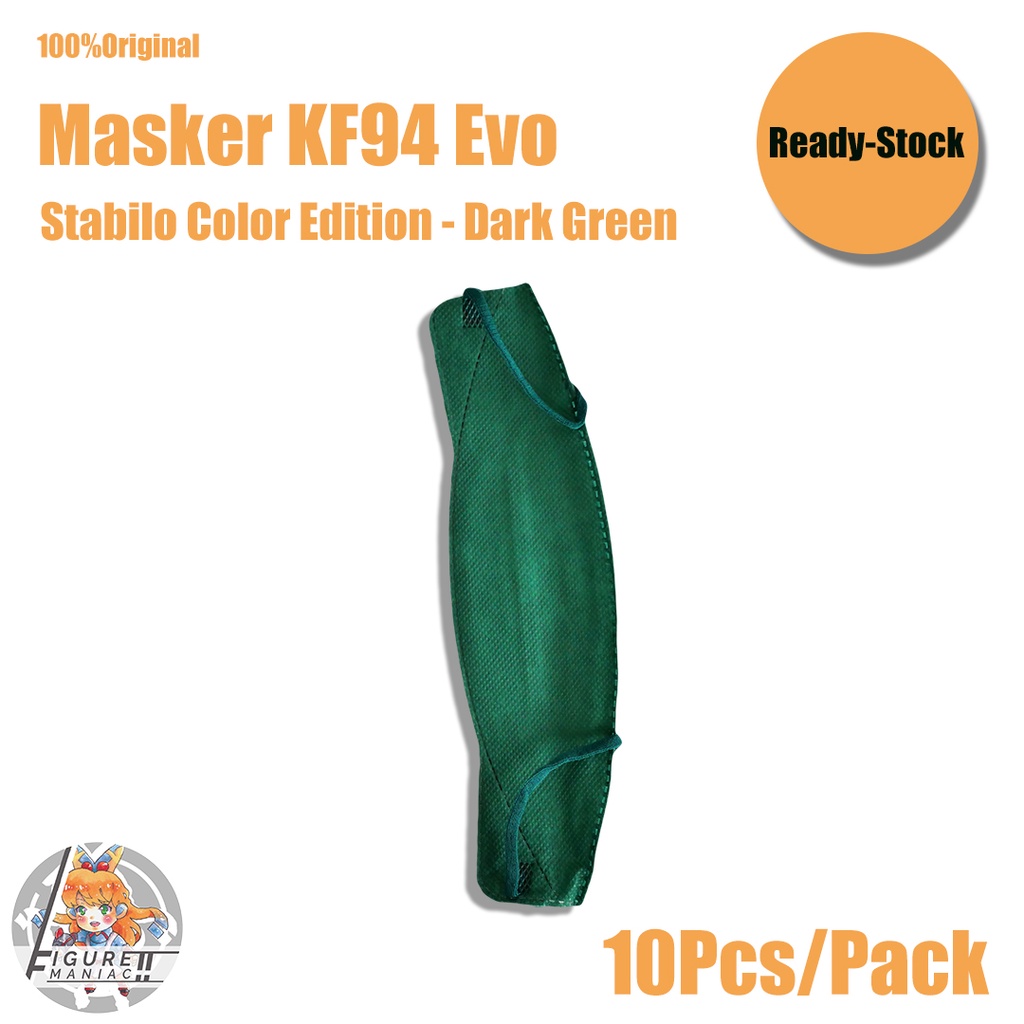 Figure Maniac - Masker KF94 Evo Stabilo Color Edition 1 Pack isi 10