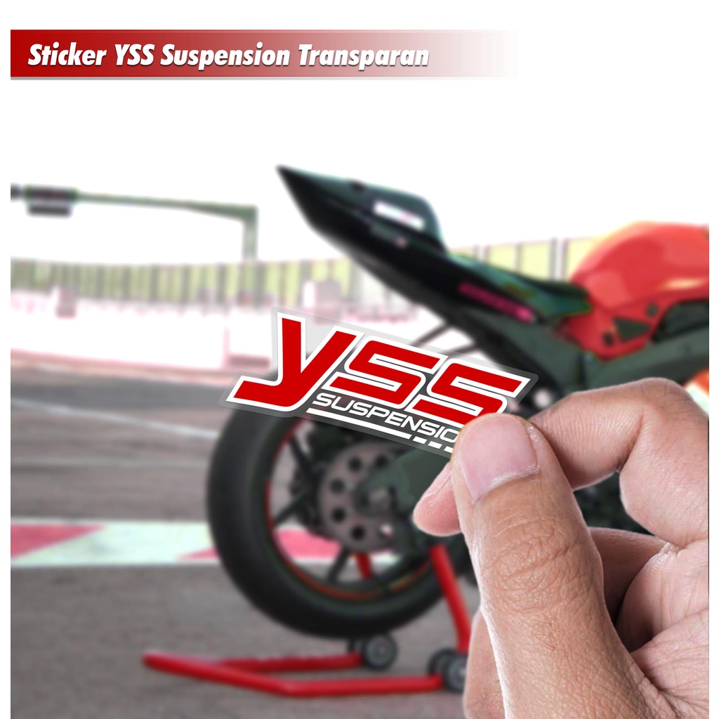Sticker YSS Suspension Transparan