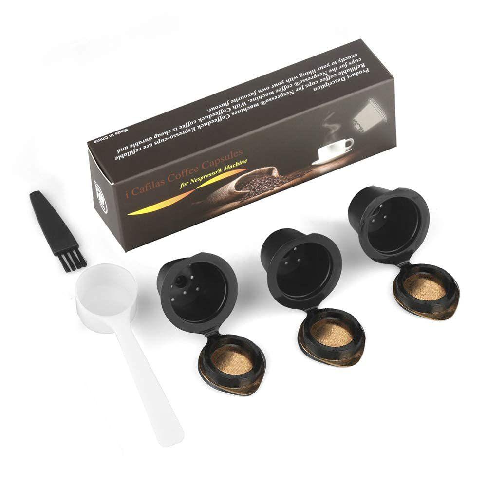 Suyo 3pcs / Set Kapsul Pembuat Kopi / Crema Reusable Untuk Bar