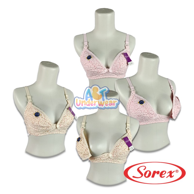 AT268-Sorex BH 8110 Bra Menyusui Motif Corak No Busa/BH Menyusui Merek Sorex/Busui