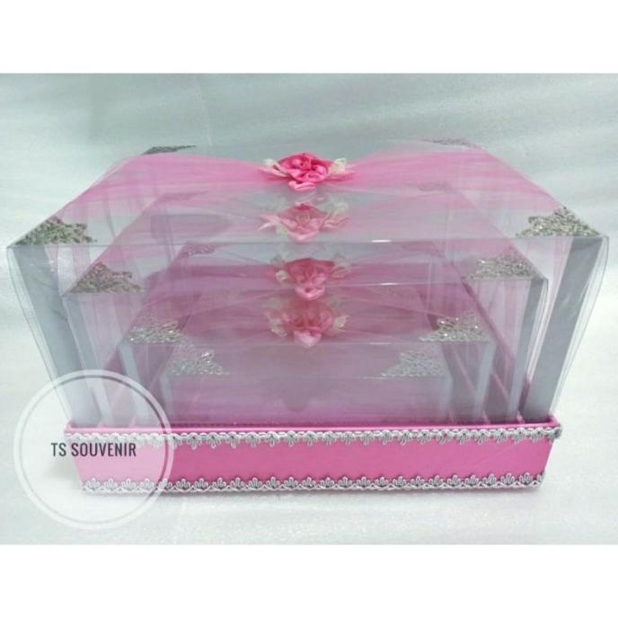

[COD] Kotak hantaran / kotak seserahan full mika model tile warna pink [COD]