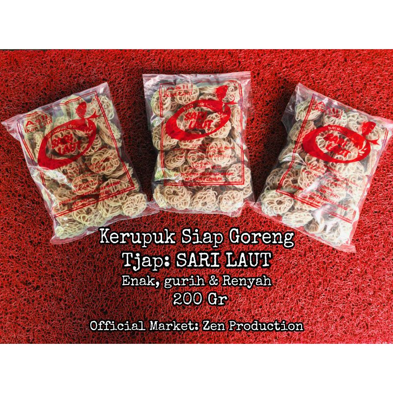 

Kerupuk Siap Goreng Cap Sari Laut Khas Pati Jawa Tengah