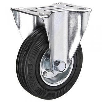 Roda troli 3" mati Roda karet troli 3inchi mati Roda trolley 3inci Roda etalase  Roda troli gerobak