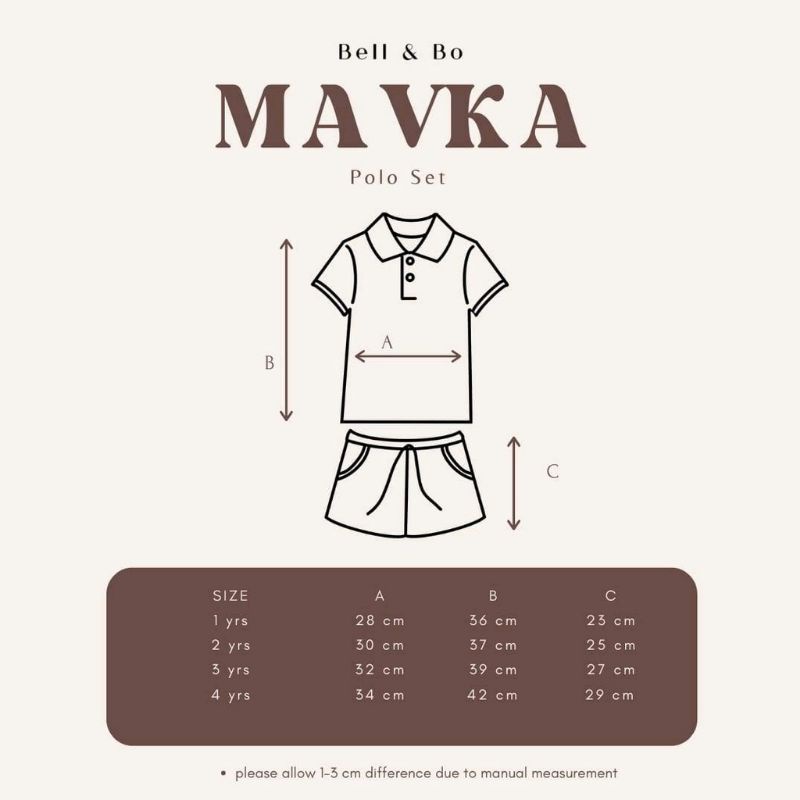 BELL&amp;BO - MAVKA BELL N BO - SETELAN BAJU ANAK - SET BAJU ANAK