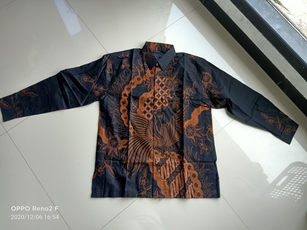 Parang Kawung Kemeja Batik Full Furing Katun Halus Primisima