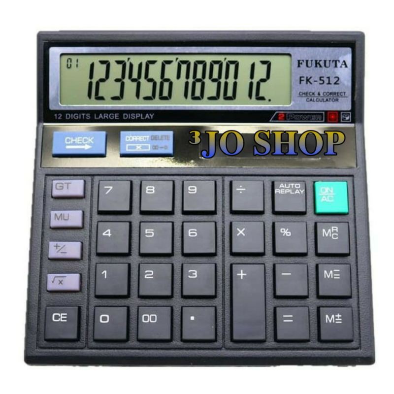 

Kalkulator Elektronik/Electronic Calculator Fukuta (FK-512)
