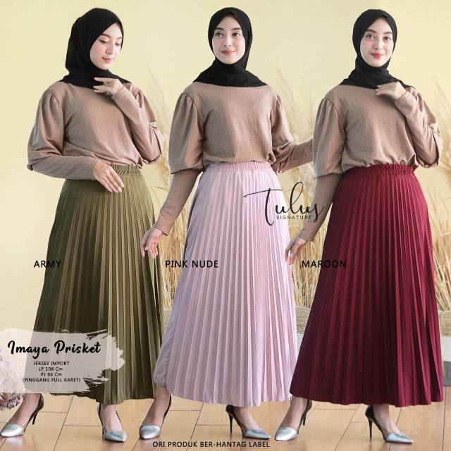 Imaya plisket skirt by TULUS  I BEST SELLER I READY 