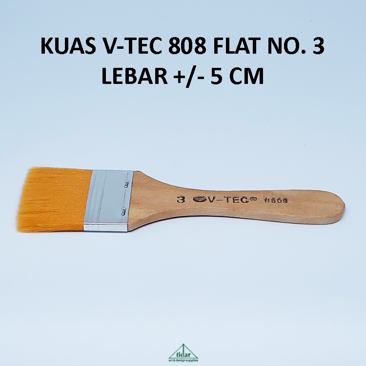 

Brush / Kuas V-Tec 808 / V-Tech / Vtec Gepeng / Datar / Flat No. 3