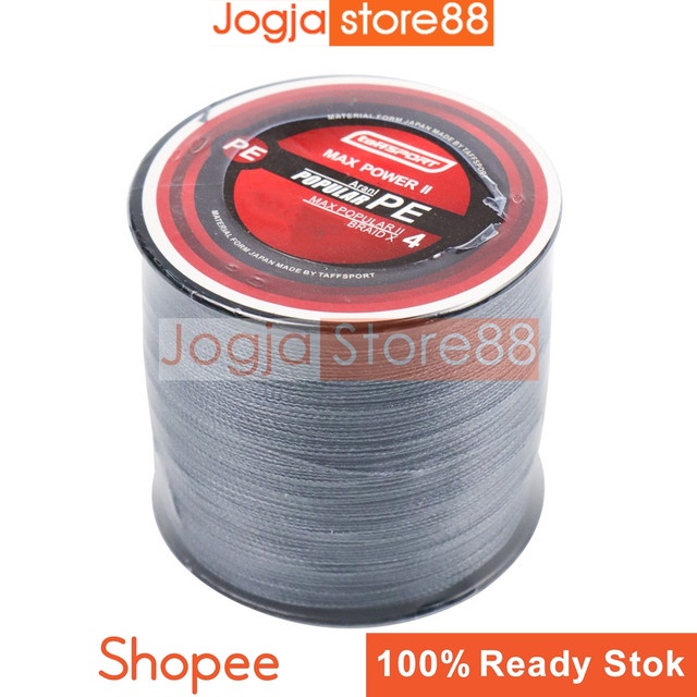 Senar Tali Benang Pancing Braided Thick Line 0.8 300 Meter | Bahan Nilon PE - Gray