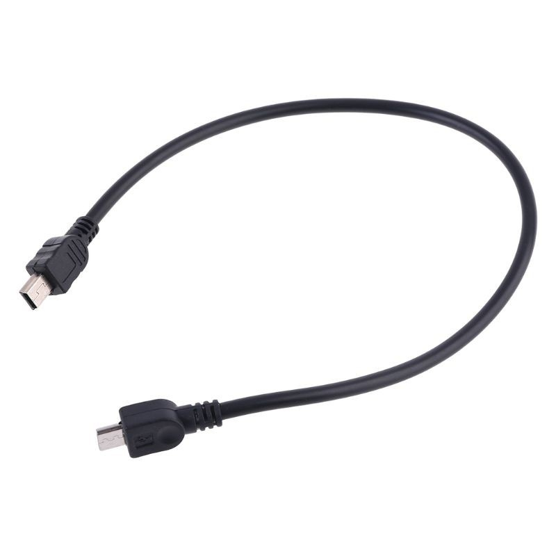 CRE  Micro USB 5 Pin B Male To Mini USB 5 Pin Male Data Adapter Converter Cable Cord