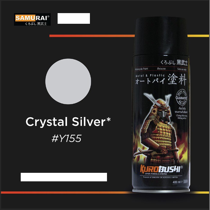 CAT PILOX SAMURAI CRYSTAL SILVER Y155*