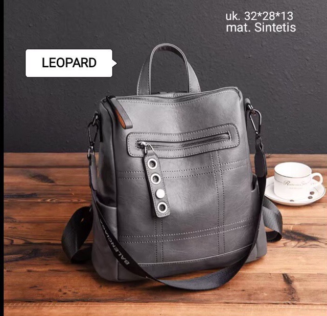 Tas Backpack Stylish Kulit TUXEDO free tali selempang pisban /tas ransel 2gaya selempang dan ransel