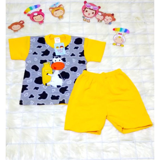 BABY TOM Setelan - Baju Setelan Anak Laki-laki - Busana Anak Cow