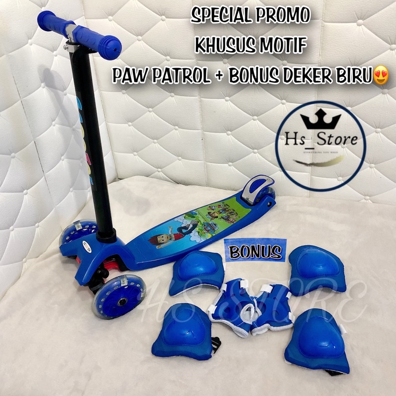 READY SEMUA MOTIF !! KICKBOARD MINI SCOOTER / SKUTER / OTOPED ANAK KEKINIAN 3 RODA +FREE BUBBLE WRAP