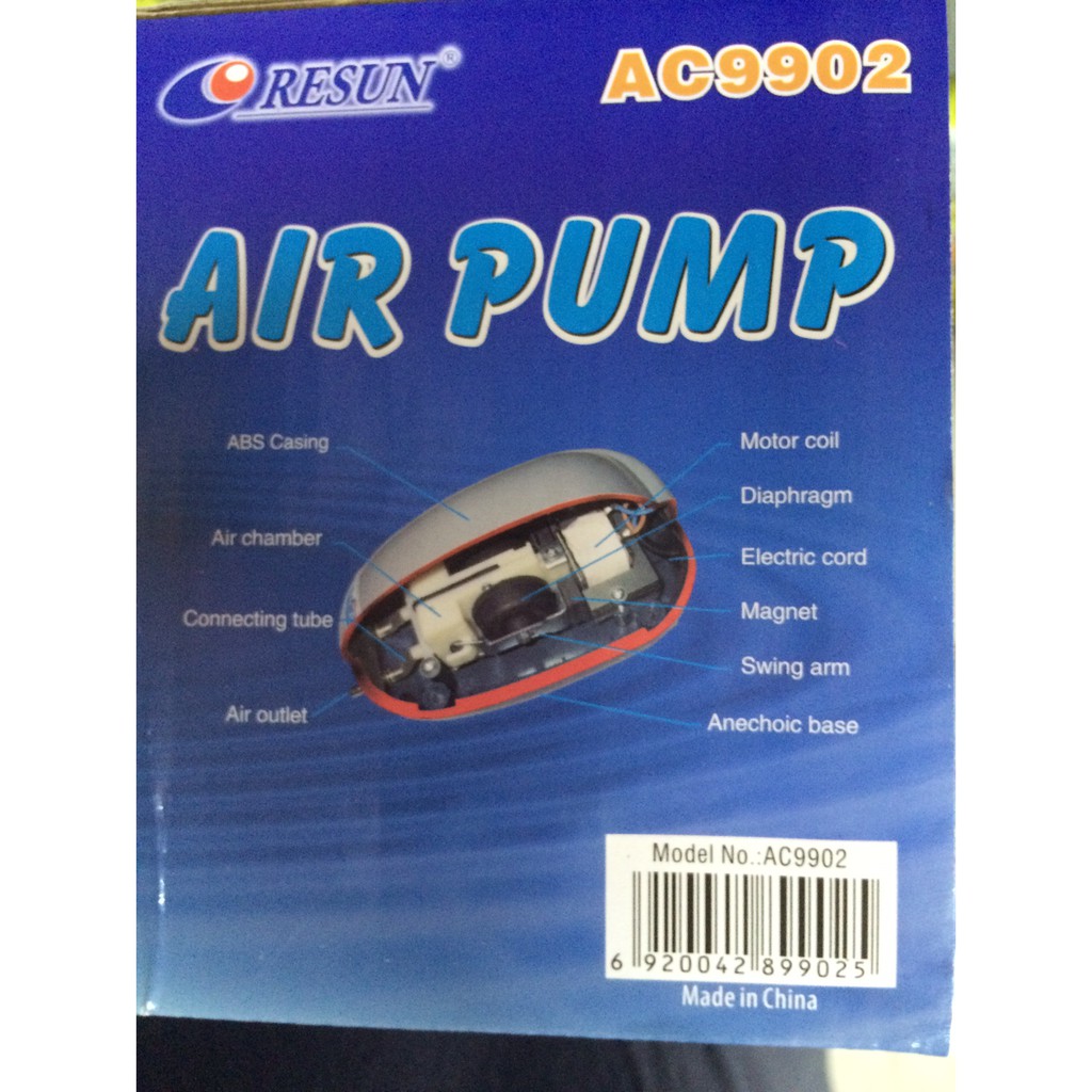 Pompa Oksigen Resun Ac 9904 / Aerator Resun AC 9904 / Pompa Udara Resun AC 9904