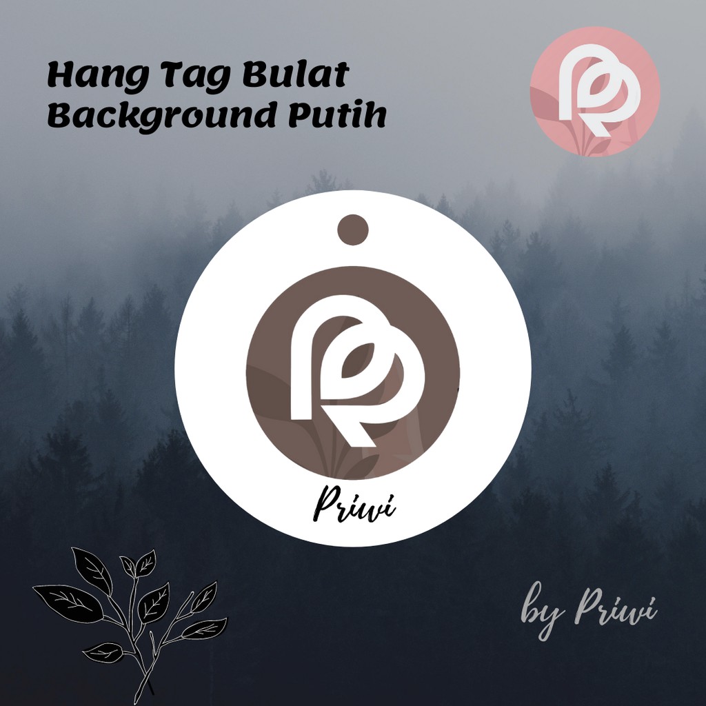 

[ BACKGROUND PUTIH ] HANG TAG BULAT CUSTOM