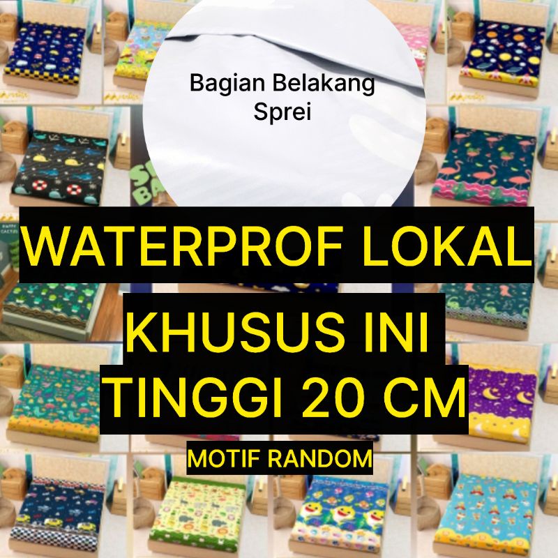 Sprei Sultan Waterproof anti ompol anti tahan air size 160×200 120×200 Seprei Adem full Karet-LOKAL