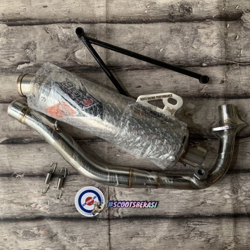 Knalpot Best 3 Long Fullsystem Vespa sprint Prima s lx