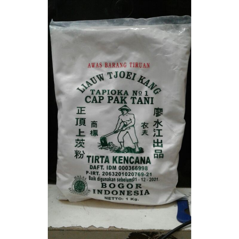 

Tepung tapioka liauw tjoei kang cap pak tani 1kg