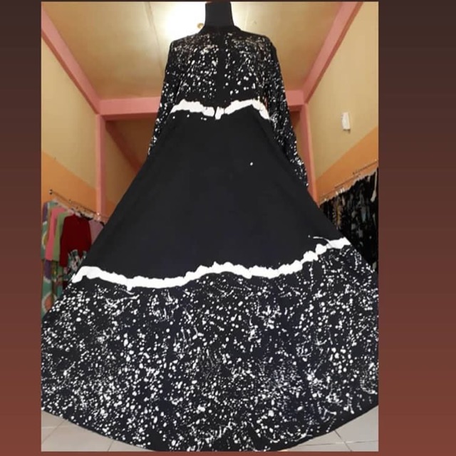 Gamis twill / gamis pelangi / dress pelangi