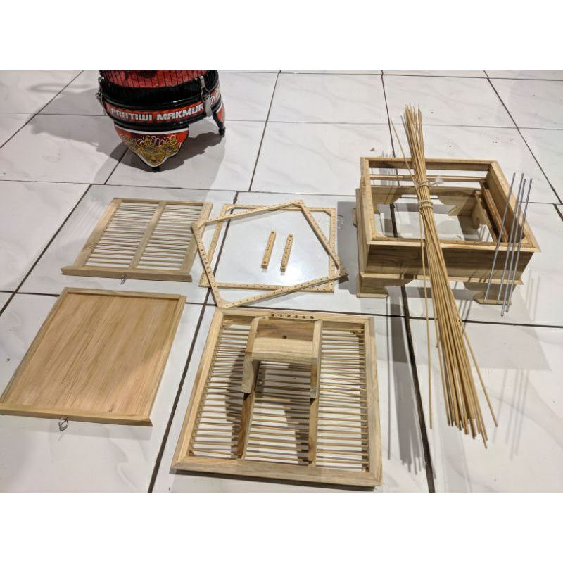 replika sangkar burung pleci PCMI kayu jati
