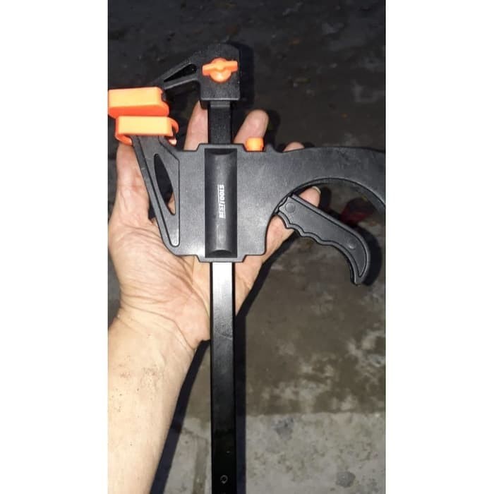 Clamp F 6inch TEBAL body besar catok kayu ratchet quick clamp 6&quot; klem quick release 15cm